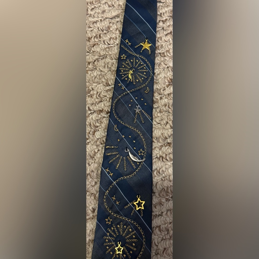 NWT Free People Tricia Fix Embellished Tie - blue - one size / ALL - Picture 9 of 13